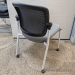 Grey Allsteel Acuity Rolling Mesh Back Stacking Side Guest Chair